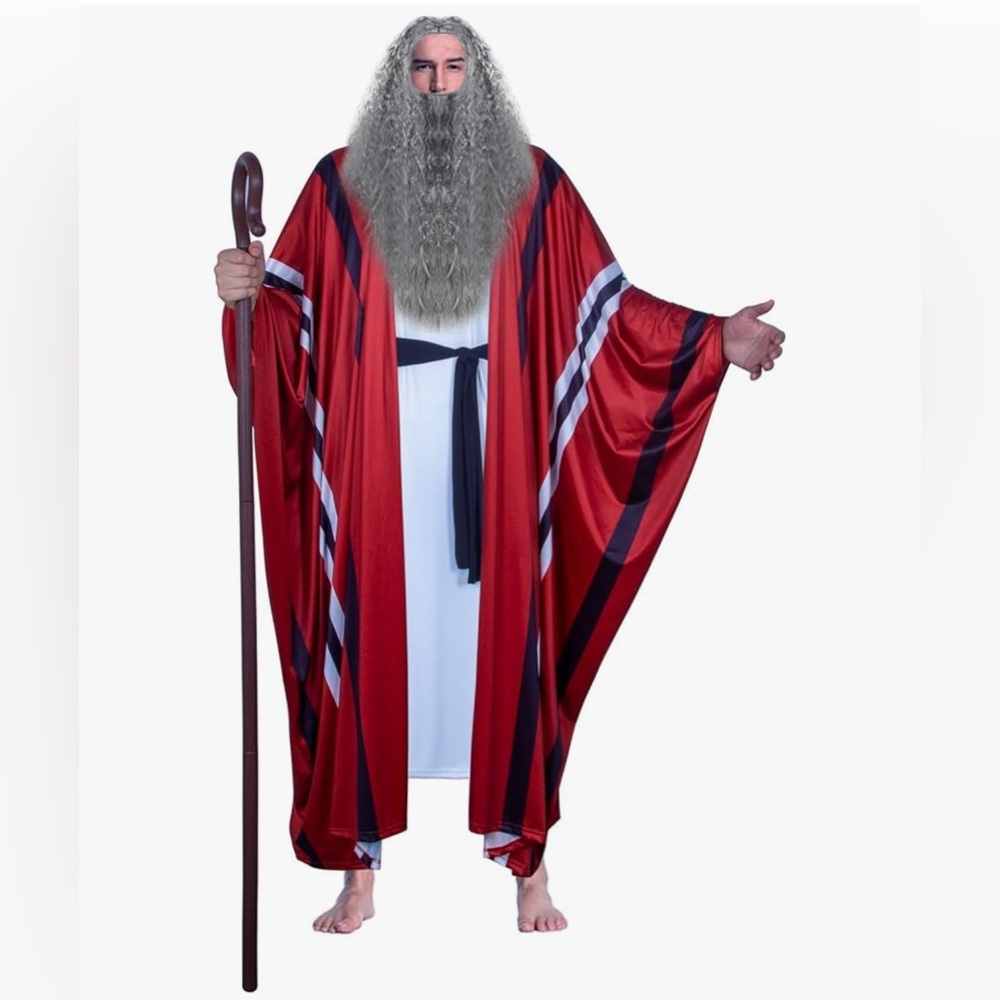 Moses Red and Black Adult Costume Robe